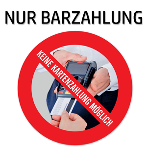Im Studio NUR Barzahlung